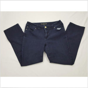 Chico's Platinum Dark Wash Jeans Size 1 short